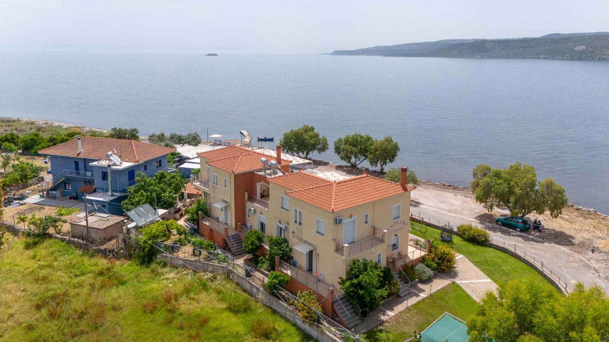 Palaiologou Panorama Apartments Mantamádos Dış mekan fotoğraf
