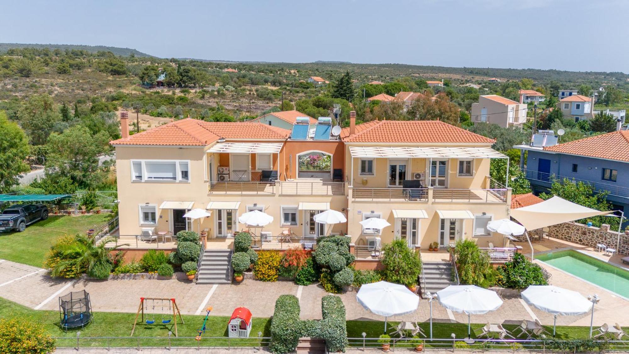 Palaiologou Panorama Apartments Mantamádos Dış mekan fotoğraf